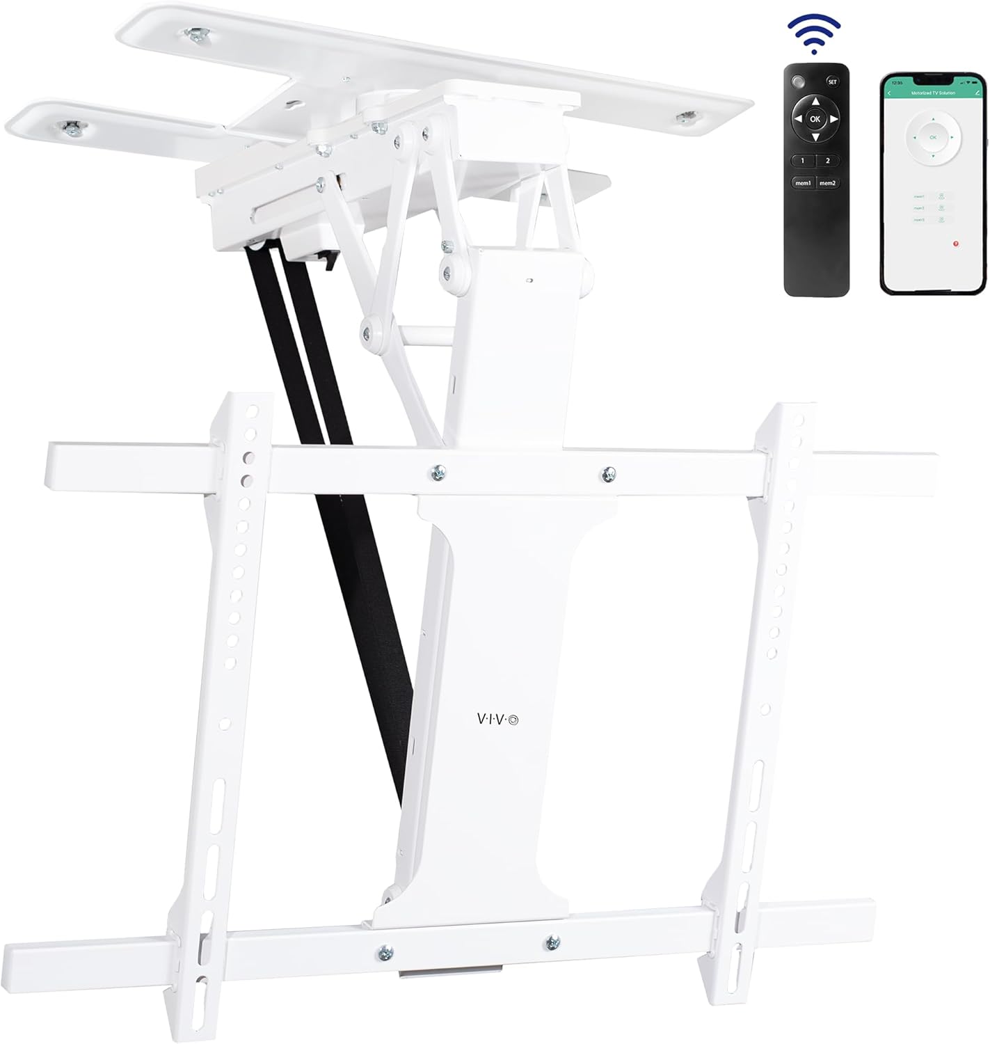 Suporte Giratório Elétrico para TV de Teto Giratório