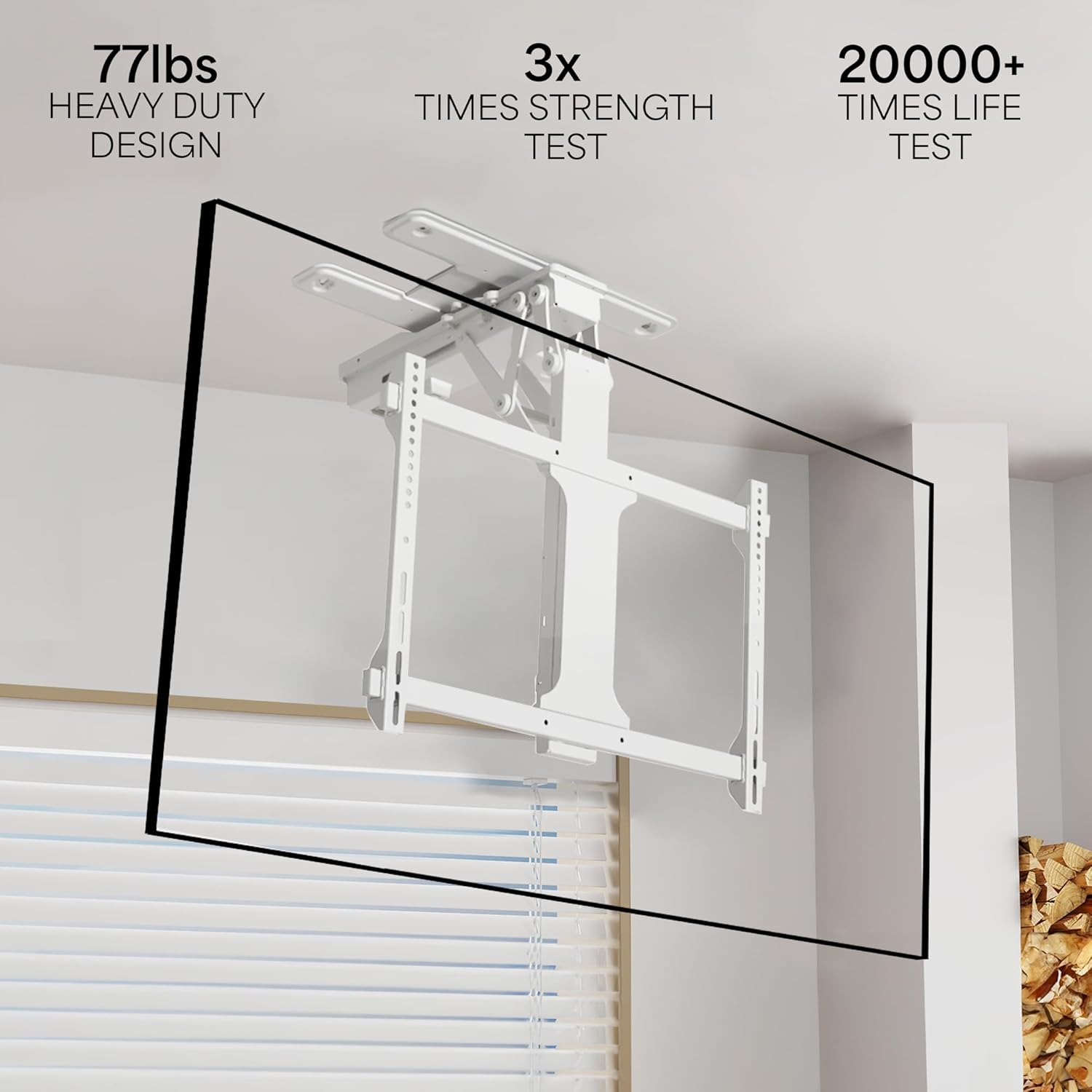 Suporte Giratório Elétrico para TV de Teto Giratório
