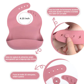Kit 8 Talheres Infantil Com Ventosa Canudo Colher Babador Garfo
