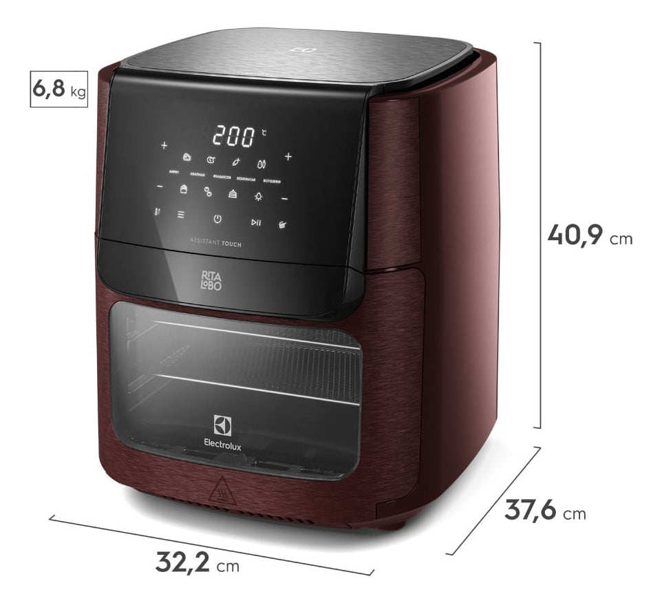 Air Fryer Oven Electrolux 12l Digital Experience 17 Bivolt