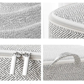 Kit com 3 Sacos organizadores em TNT para Edredons com Tampa, Zíper e Dobrável À prova de Poeira
